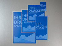gelieferte Drucke laminieren